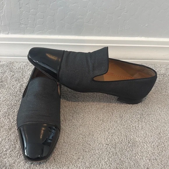 Christian Louboutin Black Patent Loafers - Picture 2 of 5